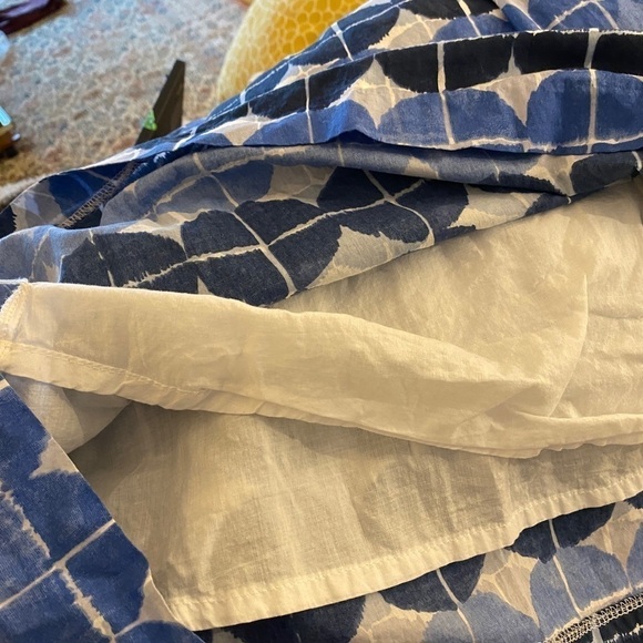 TOMMY Hilfiger dress sleeveless polka dot blue faux wrap V neck elastic waist - Picture 15 of 16